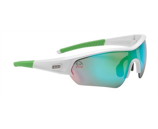 BBB Select BSG-43 kerékpáros szemüveg, fehér-zöld