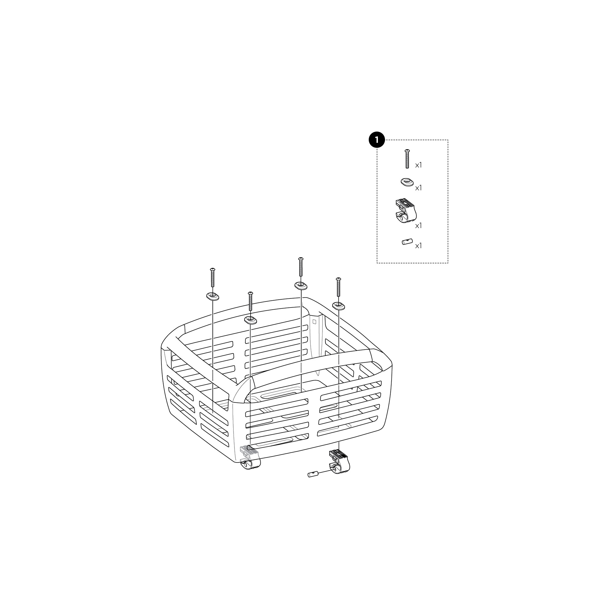 Thule Pack n Pedal 100050 kerékpár kosár Thule Pack n Pedal 100050 kerékpár kosár