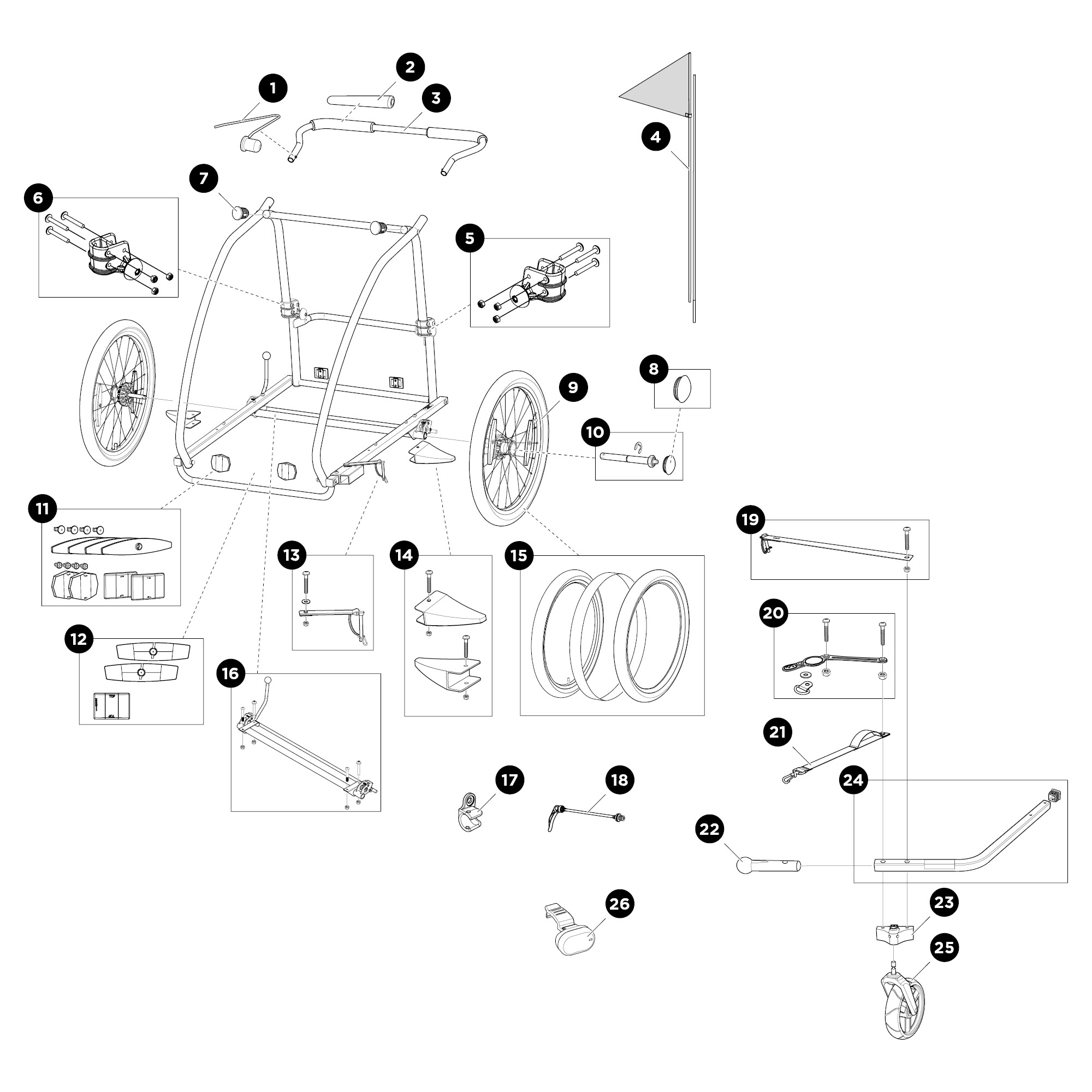 Thule Coaster XT 2 10101806 Multifunkciós gyermekszállító Kék Thule Coaster XT 2 10101806 Multifunkciós gyermekszállító Kék