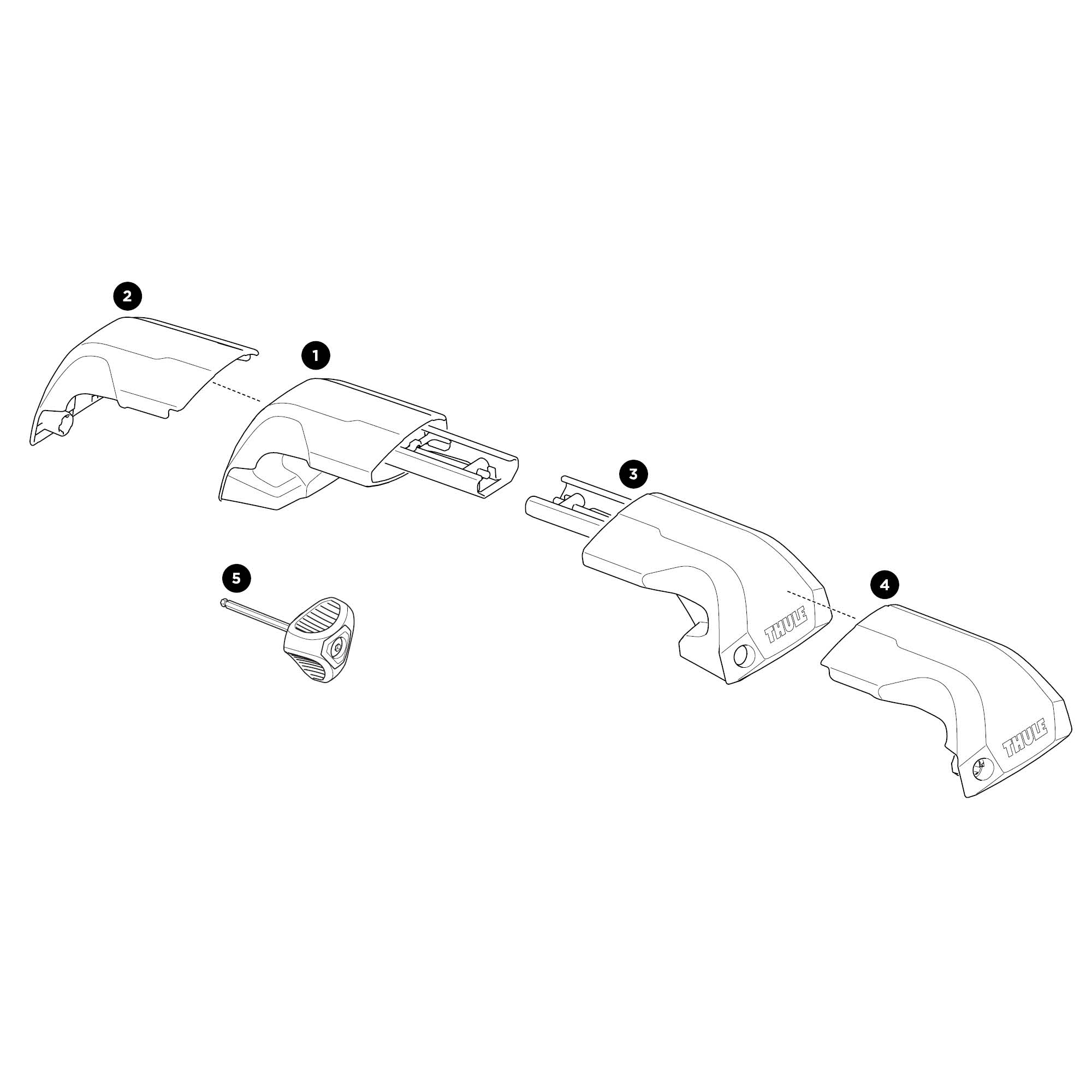 Thule Wingbar Edge 7206 csomagtartó talp Thule Wingbar Edge 7206 csomagtartó talp