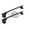 Thule SquareBar 135 cm acél tetőcsomagtartó fix rögzítési ponttal rendelkező autókhoz (Citroen, Opel...) típusokra (THU_751000_KIT3155_712400)