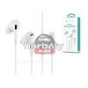 Devia univerzális sztereó felvevős fülhallgató - Lightning/Bluetooth - Devia Smart Series Stereo Wired Earphone - fehér
