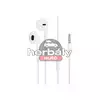 Apple gyári sztereó felvevős fülhallgató 3,5 mm jack csatlakozóval, mikrofonnal - MD827ZM/A - fehér (ECO csomagolás)