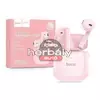 HOCO TWS Bluetooth sztereó headset v5.3 + töltőtok - HOCO EW19 Plus True Wireless Earphones with Charging Case - rózsaszín