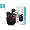Devia TWS Bluetooth sztereó headset v5.0 + töltőtok - Devia Joy A10 Series True Wireless Earphones with Charging Case - fekete