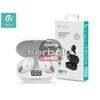 Devia TWS Bluetooth sztereó headset v5.0 + töltőtok - Devia Joy A6 Series True Wireless Earphones with Charging Case - fehér