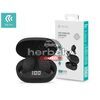 Devia TWS Bluetooth sztereó headset v5.0 + töltőtok - Devia Joy A6 Series True Wireless Earphones with Charging Case - fekete
