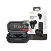 Devia TWS Bluetooth sztereó headset v5.1 + töltőtok - Devia Joy A12 Series True Wireless Earphones with Charging Case - fekete