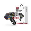 XO Bluetooth FM-transmitter/szivargyújtó töltő - 2xUSB + MP3 + Pendrive lejátszás + RGB Light + PD25W Fast Charger - XO BCC09 - fekete