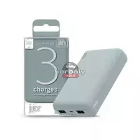 Univerzális hordozható, asztali akkumulátor töltő - Juice ECO 3 Power Bank - 2xUSB +Type-C - 10.000 mAh - éjfekete zöld