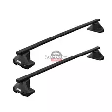 Thule SquareBar 135 cm acél tetőcsomagtartó normáltetős Mitsubishi típusokra (THU_710500_KIT5217_712400)