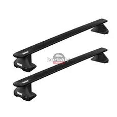 Thule Wingbar EVO 135 cm alumínium tetőcsomagtartó normáltetős autókhoz, fekete (Mitsubishi típusokra (THU_710500_KIT5217_711420)
