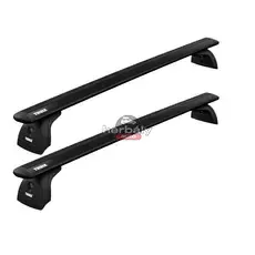 Thule Wingbar EVO alumínium tetőcsomagtartó fix rögzítési ponttal rendelkező autókhoz, fekete (THU_753000_KIT3151_711420)