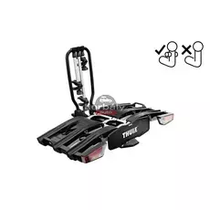 Thule EasyFold XT FIX4BIKE F 966500 3-as kerékpártartó vonóhorogra, Fekete Thule EasyFold XT FIX4BIKE F 966500 3-as kerékpártartó vonóhorogra, Fekete