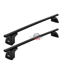 Thule SquareBar 108 cm acél tetőcsomagtartó fix rögzítési ponttal rendelkező SEAT, Volkswagen... típusokra (THU_753000_KIT3007_712100)