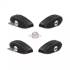 Cruz Lopásgátló 932-045 tetőcsomagtartóra, fekete