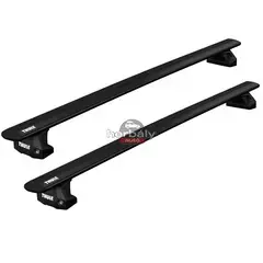 Thule Wingbar EVO 150 cm tetőcsomagtartó fixpontos autókhoz, fekete (Volkswagen típusokra (THU_710700_KIT7001_711520) 