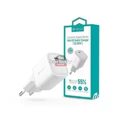 Devia hálózati töltő adapter Type-C bemenettel - 20W - Devia Extreme Speed Series Mini PD Fast Charger - fehér
