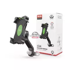 XO univerzális motorkerékpár visszapillantó tükörre szerelhető telefontartó 4,0-7,6 '' méretű készülékekhez - XO C118 - fekete