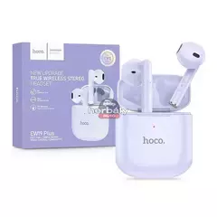 HOCO TWS Bluetooth sztereó headset v5.3 + töltőtok - HOCO EW19 Plus True Wireless Earphones with Charging Case - lila