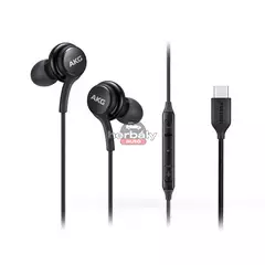 Samsung gyári sztereó felvevős fülhallgató - EO-IC100BBE tuned by AKG - Type-C csatlakozó - fekete (ECO csomagolás)