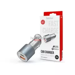 HAMA szivargyújtó töltő adapter USB + Type-C bemenettel - 38W - HAMA Charger Kitwith USB-C/USB-A PD3.0 + QC3.0 - szürke