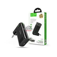 HOCO Bluetooth vezeték nélküli AUX vevőegység - HOCO E53 In-Car AUX Wireless Receiver - fekete