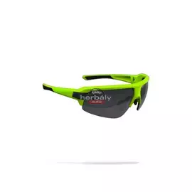 BBB BSG-62 kerékpáros szemüveg Impulse matt neon sárga keret / PC füst MLC lencsékkel