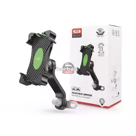 XO univerzális motorkerékpár visszapillantó tükörre szerelhető telefontartó 4,0-7,6 '' méretű készülékekhez - XO C118 - fekete