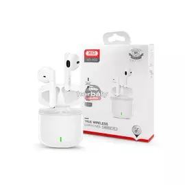 XO TWS Bluetooth sztereó headset v5.1 + töltőtok - XO X20 True Wireless Earphones with Charging Case - fehér