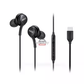 Samsung gyári sztereó felvevős fülhallgató - EO-IC100BBE tuned by AKG - Type-C csatlakozó - fekete (ECO csomagolás)
