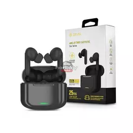 Devia TWS Bluetooth sztereó headset v5.1 + töltőtok - Devia ANC-E1 Star Series True Wireless Earphones with Charging Case - fekete