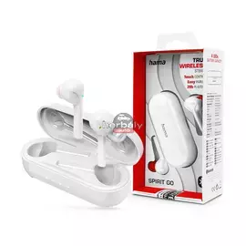 HAMA TWS Bluetooth sztereó headset v5.0 + töltőtok - HAMA Spirit Go True Wireless Earphones with Charging Case - fehér