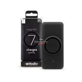 Univerzális hordozható, asztali akkumulátor töltő - Juice ECO 7 MagTec Power Bank - USB + Type-C - 20.000 mAh - fekete