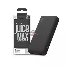 Univerzális hordozható, asztali akkumulátor töltő - Juice ECO MAX Power Bank - 2xUSB + Type-C - 20.000 mAh - fekete