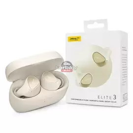 Jabra TWS Bluetooth sztereó headset v5.2 + töltőtok - Jabra Elite 3 True Wireless Earphones with Charging Case - bézs
