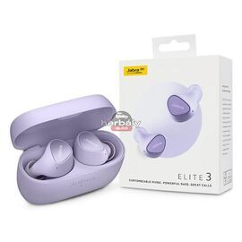Jabra TWS Bluetooth sztereó headset v5.2 + töltőtok - Jabra Elite 3 True Wireless Earphones with Charging Case - lila