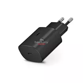 Samsung gyári USB hálózati töltő adapter Type-C bemenettel - 5V/3A - EP-TA800EBEPD.3.0 Super Fast Charging - fekete (ECO csomagolás)