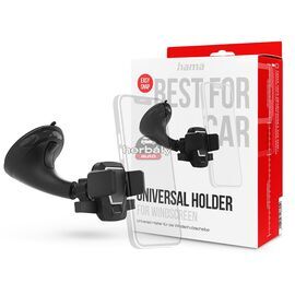 HAMA univerzális műszerfalra/szélvédőre helyezhető autós tartó - HAMA Comfort Universal Car Holder - fekete