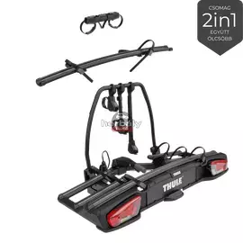 Thule VeloSpace3 \ 3-as 9033 kerékpártartó vonóhorogra + adapter 4. kerékpárhoz