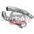 BBB Classic BBE-07 kerékpár kormányszarv - hajlított, 150mm, ezüst