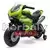 Gyermek elektromos motorkerékpár Baby Mix Supersport zöld