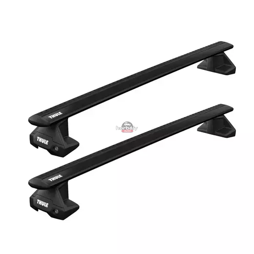 Thule Wingbar EVO 127 cm alumínium tetőcsomagtartó normáltetős autókhoz, fekete (SEAT típusokra (THU_710500_KIT5100_711320)