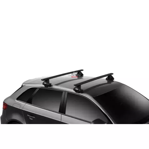 Thule Wingbar EVO 127 cm alumínium tetőcsomagtartó normáltetős autókhoz, fekete (SEAT típusokra (THU_710500_KIT5100_711320)