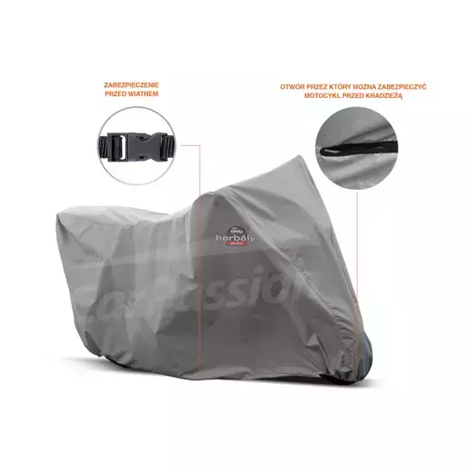 CarPassion Motoros takaró ponyva 10090S,szürke CarPassion Motoros takaró ponyva 10090S,szürke