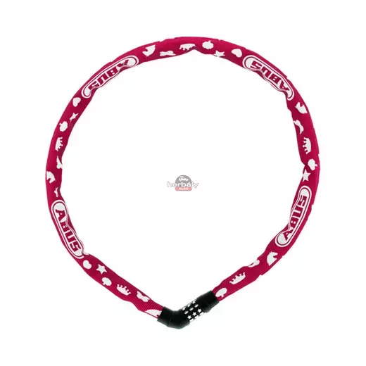 ABUS lakat AB_87499 Steel-O-Chain 4804C/75 piros jel-kódos