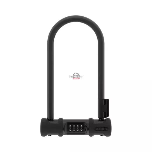 ABUS számzáras U-lakat AB_87787 Ultra Combo 410C/170HB230 fekete SH34 tartóval