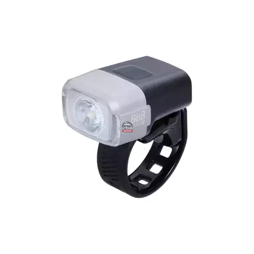 BBB BLS-130 kerékpáros világítás NanoStrike első lámpa, 400 lumen, fekete/ezüst