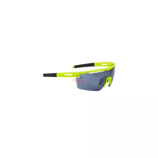 BBB BSG-57 kerékpáros szemüveg Avenger matt neon sárga keret szürke szárvéggel / PC füst tükrös lencsékkel BBB BSG-57 kerékpáros szemüveg Avenger matt neon sárga keret szürke szárvéggel / PC füst tükrös lencsékkel