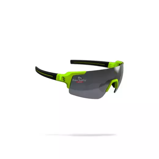 BBB BSG-63 kerékpáros szemüveg FullView matt neon sárga keret / PC füst MLC lencsékkel BBB BSG-63 kerékpáros szemüveg FullView matt neon sárga keret / PC füst MLC lencsékkel